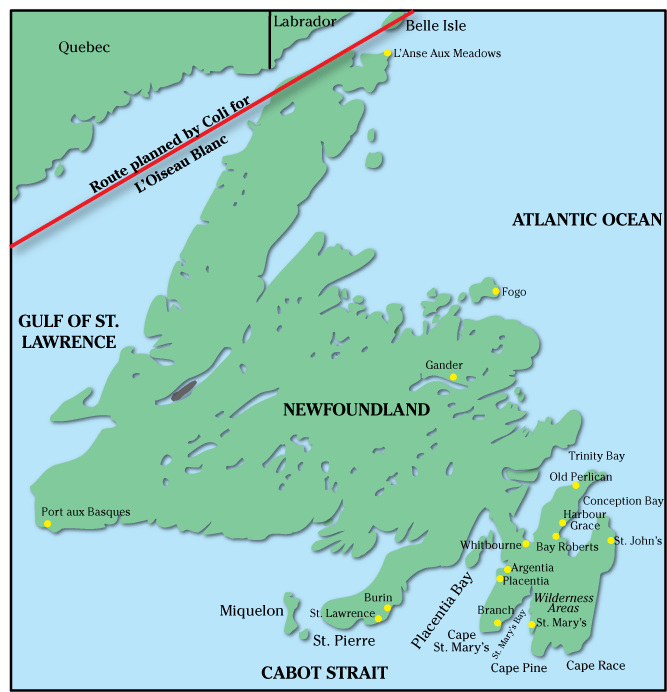 Map of Newfoundland